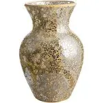 | 10.5&#034; Tall Mosaic Glass Vase Gold (1 Count)