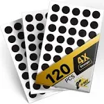 X-bet MAGNET - Self Adhesive Magnetic Dots (0.8" x 0.8") - Classroom Must Have Peel & Stick Magnetic Circles - Flexible Sticky Magnets Sheets is Alternative, Stickers, Strip, Magnetic Tape (120 Pcs)