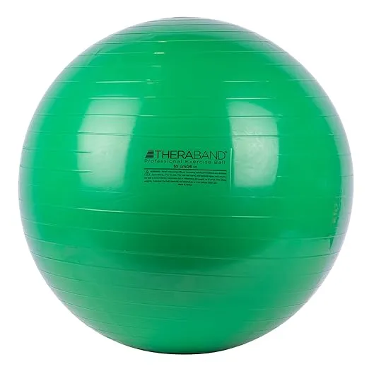 TheraBand Exercise Ball, Stability Ball with 65 cm Diameter for Athletes 5'7" to