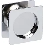 Delaney Hardware 370206 Chrome Contemporary Passage Square Pocket Lock Polished