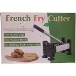 French Fry Cutter Potato Cutter Slicer Stainless Steel with 2 Interchangeabl<wbr/>e