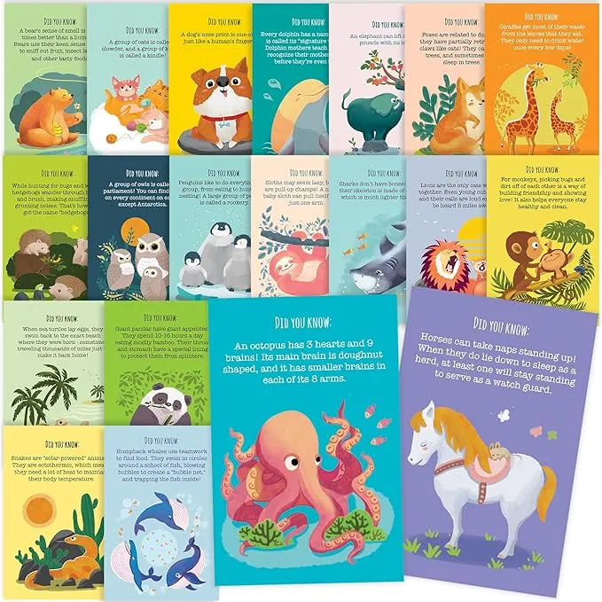 T Marie Animal Fun Fact Postcards