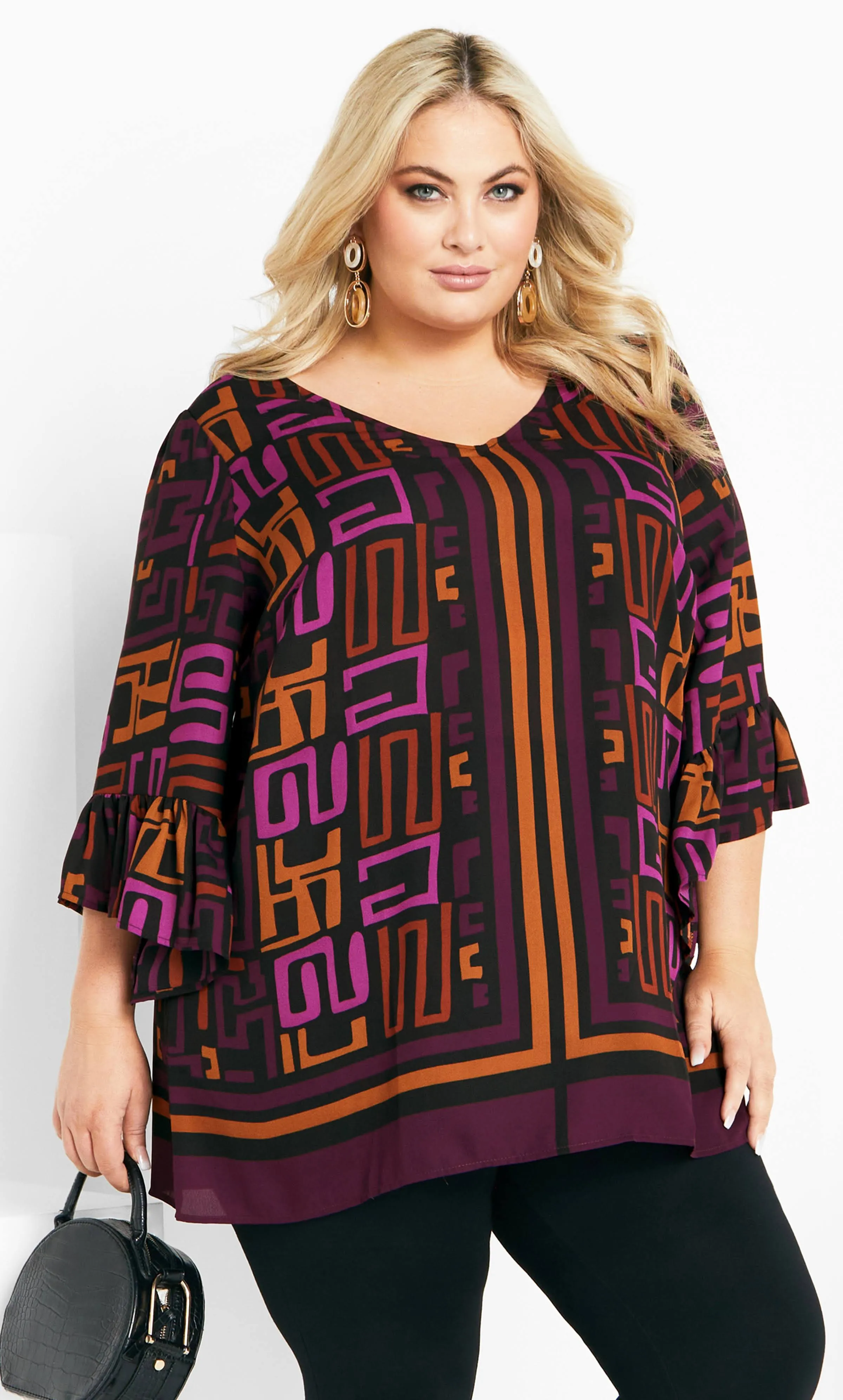 Avenue Women's Plus Size Tunic Strke A Pose