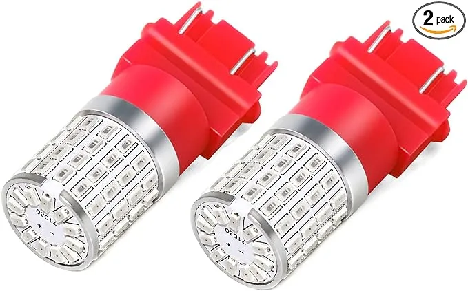 Phinlion 3157 Red LED Brake Light Bulb