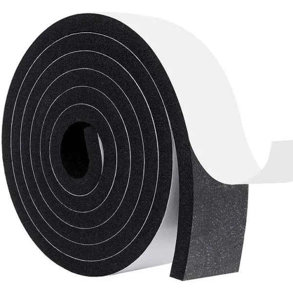 Insulation Foam-1 Rolls, 2 Inch Wide X 3/8 Inch Thick Adhesive Foam Strips fo...