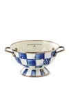 Shop Mackenzie-childs Royal Check Enamel Colander