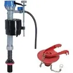 Toilet Fill Valve &amp; 2 in. Flapper Repair Kit PerforMAX Universal No Tank Removal