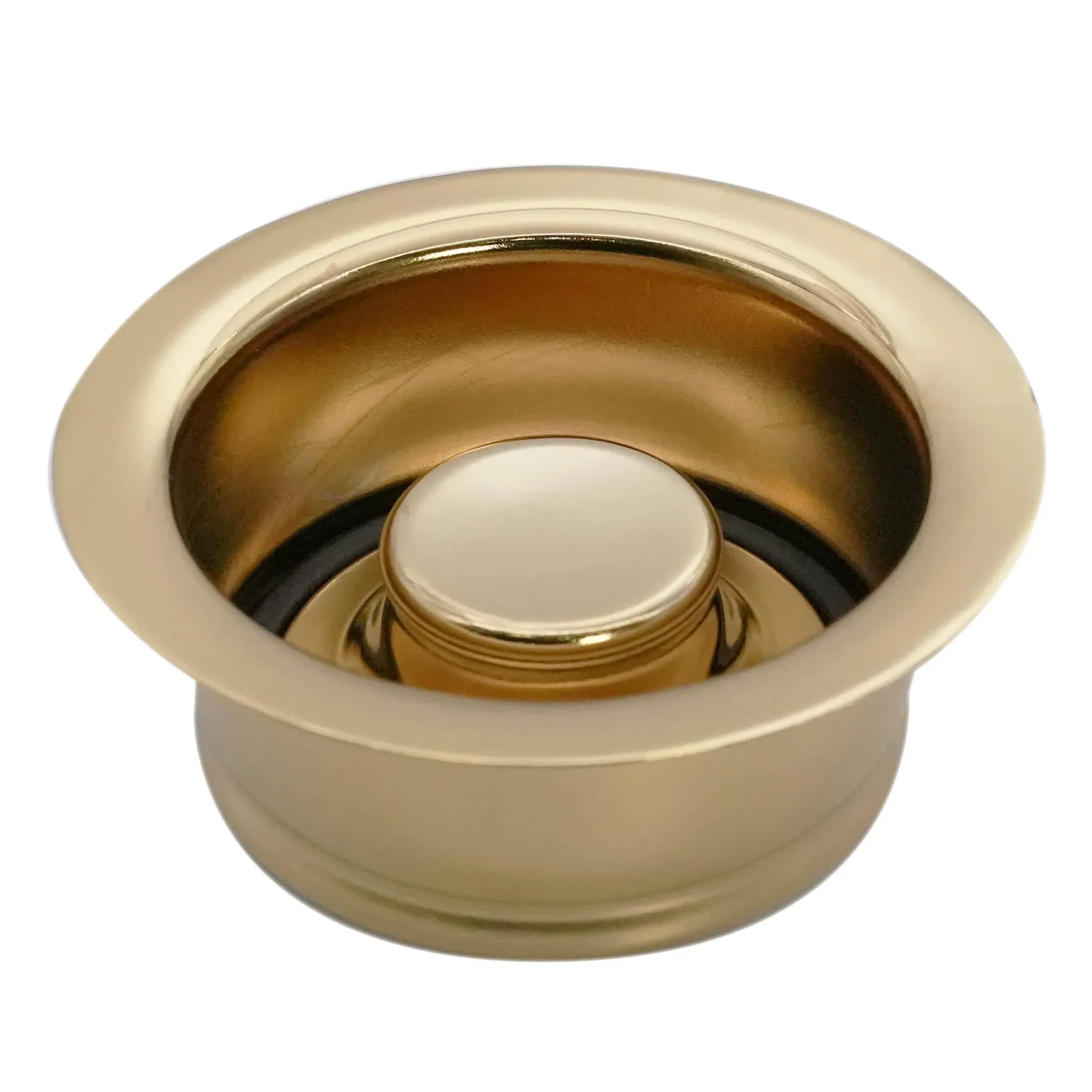 InSinkErator Style Disposal Flange and Stopper in Polished Brass