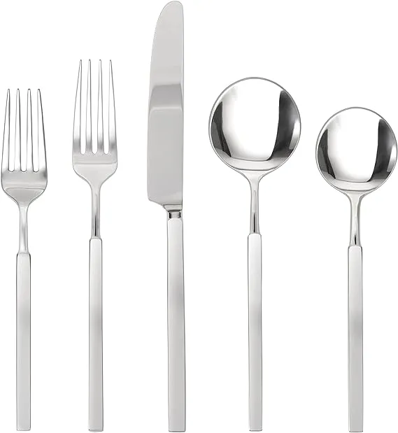 Fortessa Jaxson 20-Piece Stainless Steel Flatware Set