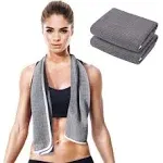 Desired Body Fitness Gym Towels (2 Pack) for Workout, Sports and Exercise - Soft, Lightweight, Quick-Drying, Odor-Free