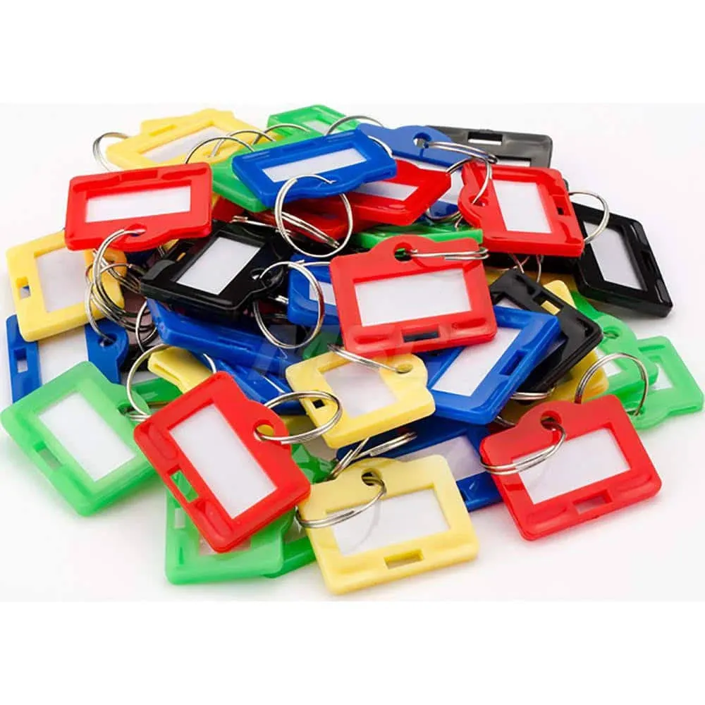 Barska Small Assorted Colors Key Tags for Key Cabinets, 50-Pack #AF12836