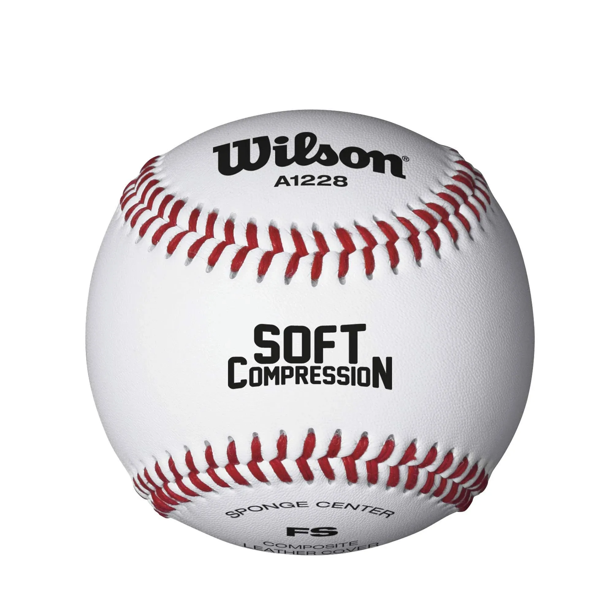 Wilson Practice and Soft Compression Baseball A1228 Flat Seam level 5 Ultra Grip