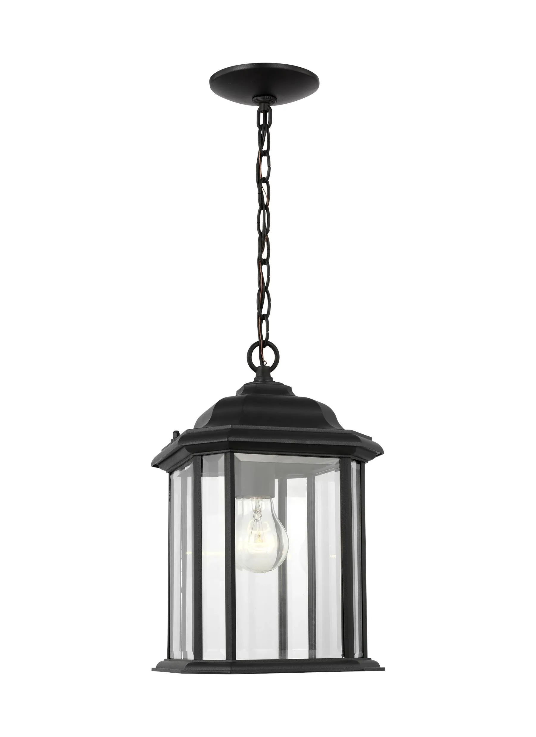 Generation Lighting-60031-12-Kent - 1 Light Outdoor Pendant Black