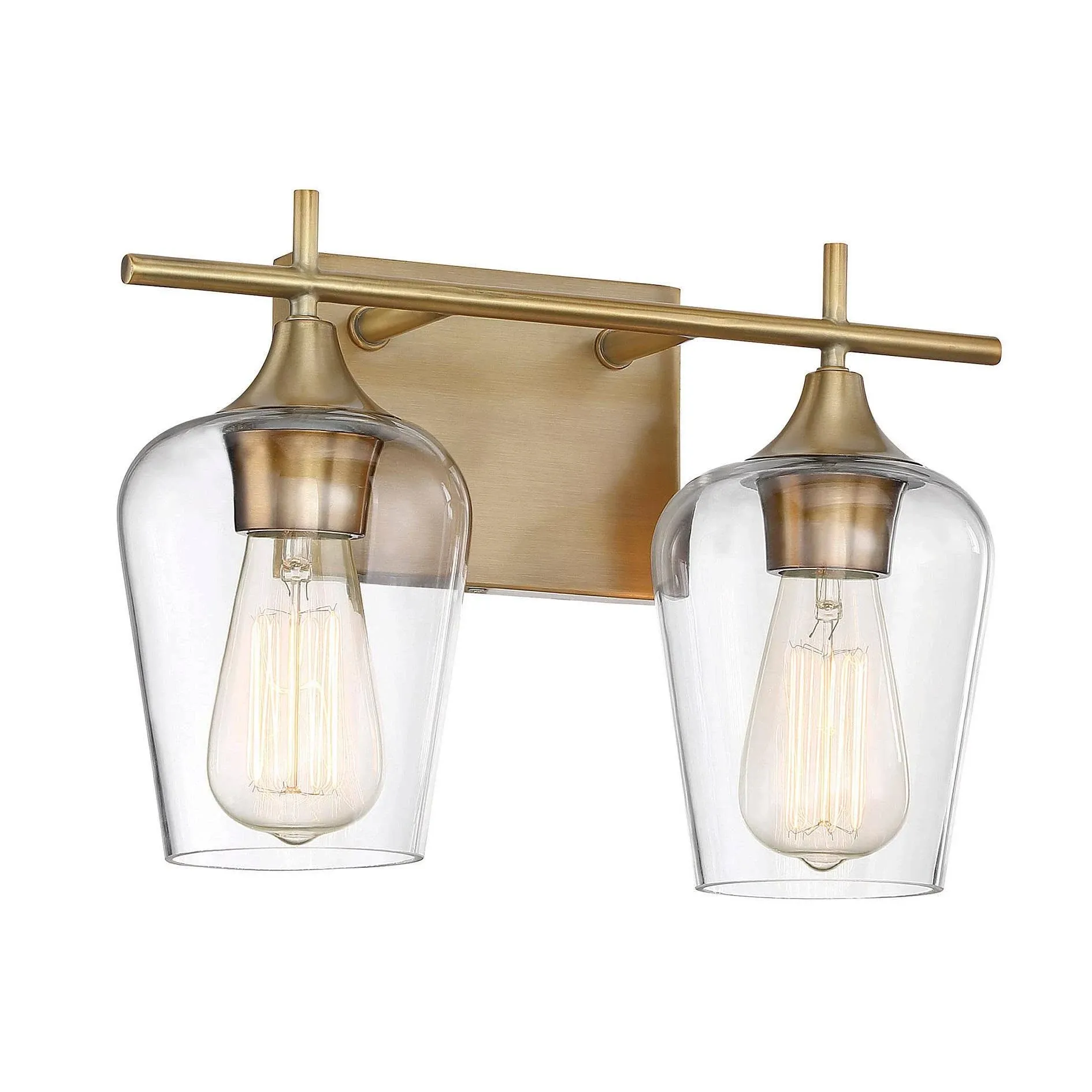 Savoy House Octave 2 Light Bath, Warm Brass - 8-4030-2-322