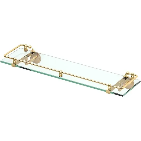 Gatco Spa Glass Shelf - Polished Brass