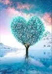 VONBOR Diamond Painting Kits for Adults Love Tree,Landscape Diamond Art Full Drill Paint with Diamond Painting DIY Painting by Number Kits Gem Art