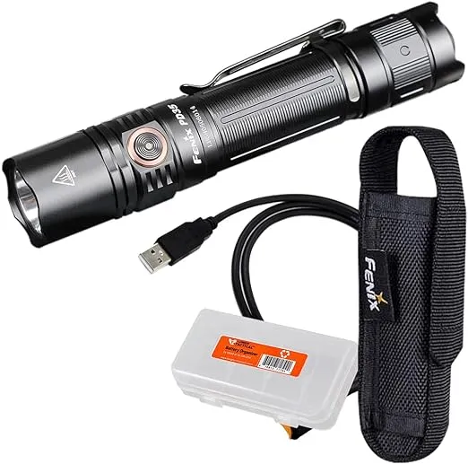 Fenix PD35 v3.0 Rechargeable Tactical Flashlight, 1700 Lumens EDC with Battery and LumenTac Organizer