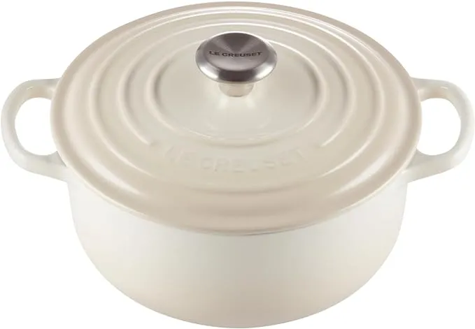 Le Creuset 3.5-Quart Signature Cast Iron Round Dutch Oven - Meringue