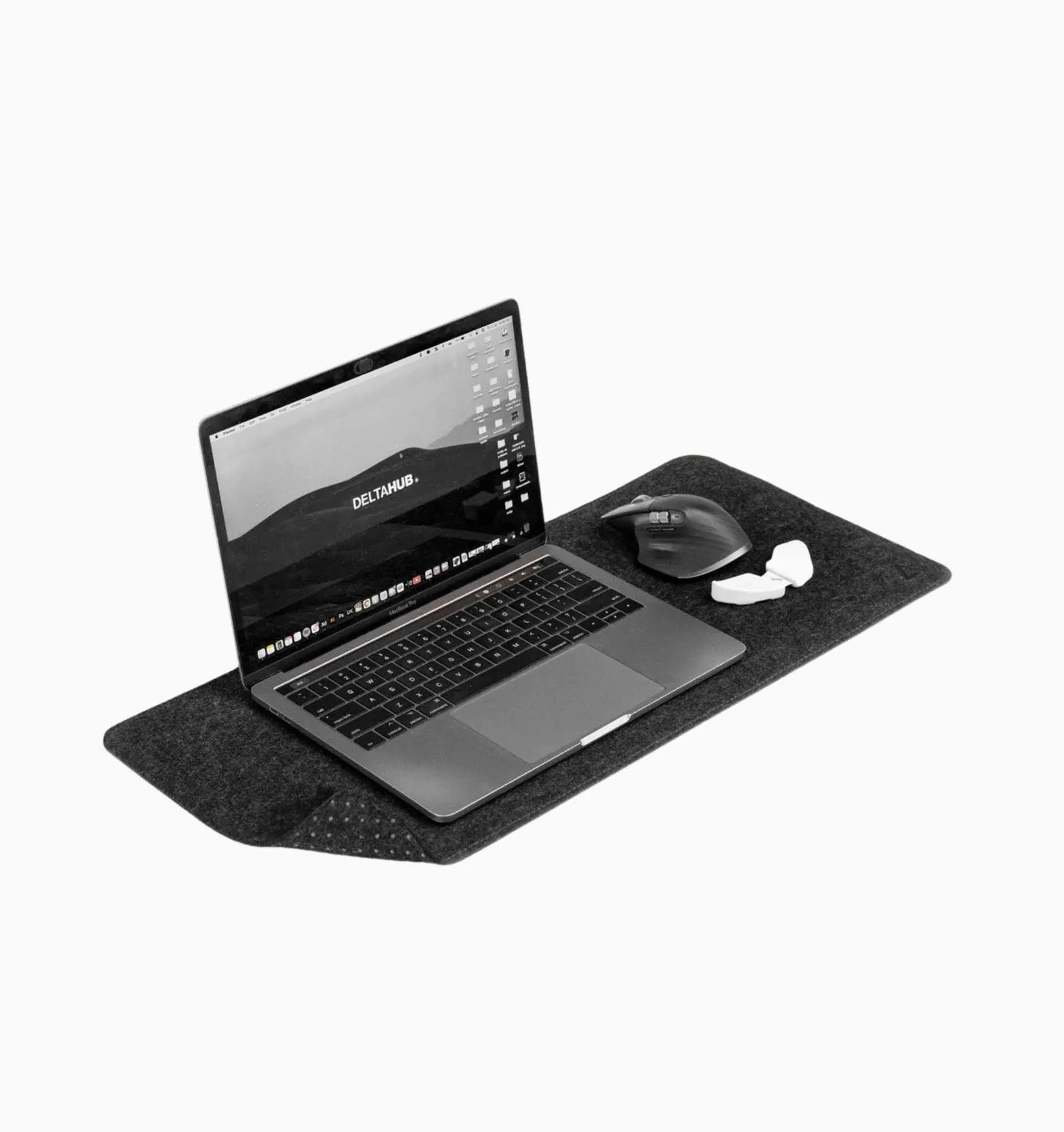 DELTAHUB - Minimalistic Felt Desk Protective Pad Anti-Fray Anti-Slip Easy to ...