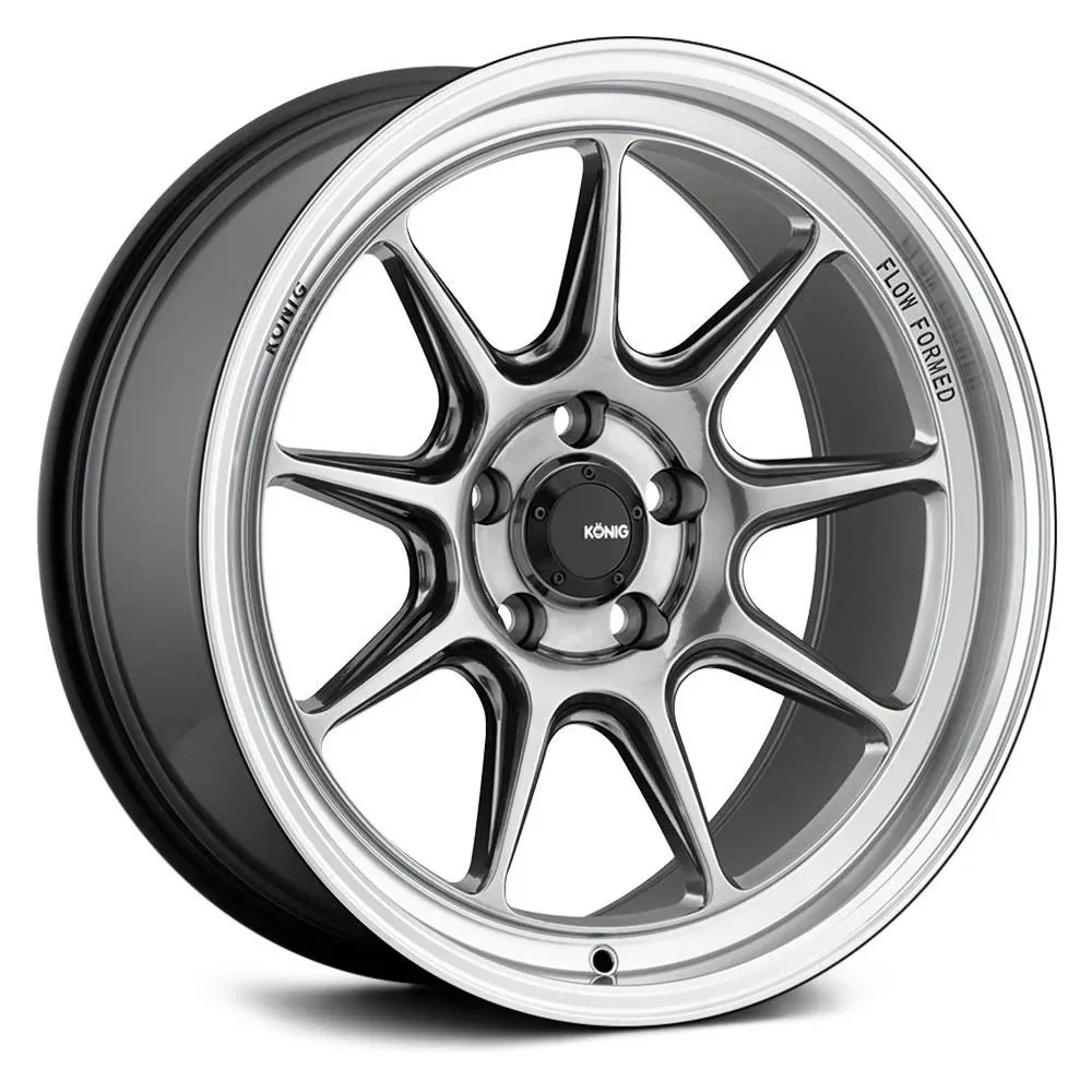 Konig Countergram 18x8.5 5x114.3 ET43 Hyper Chrome / Machined Lip