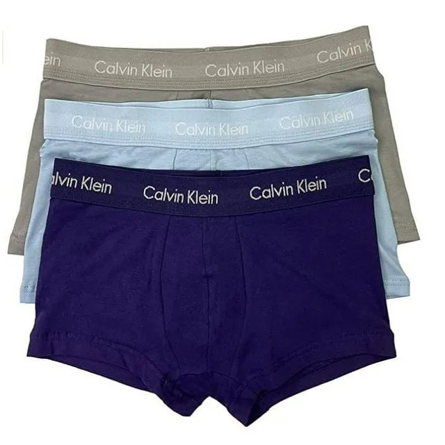 Calvin Klein Men's Cotton Stretch 3 Pack Low Rise Trunk