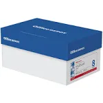 Office Depot(R) Brand Multiuse Paper, Letter Size Paper, 94 (U.S.) Brightness, 20 Lb, White, 500 Sheets Per Ream, Case Of 8 Reams