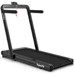 Costway 4.75HP 2 In 1 Folding Treadmill with Remote APP Control