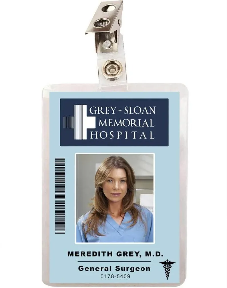 Meredith Grey Sloan Memorial Hospital ID Badge