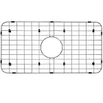 Serene Valley Sink Bottom Grid 24-1/8&#034; x 12-5/8&#034;, Centered Drain with Corner