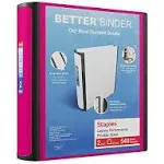 Staples Better 2-Inch D 3-Ring View Binder Pink (13570-CC) 55876/13570