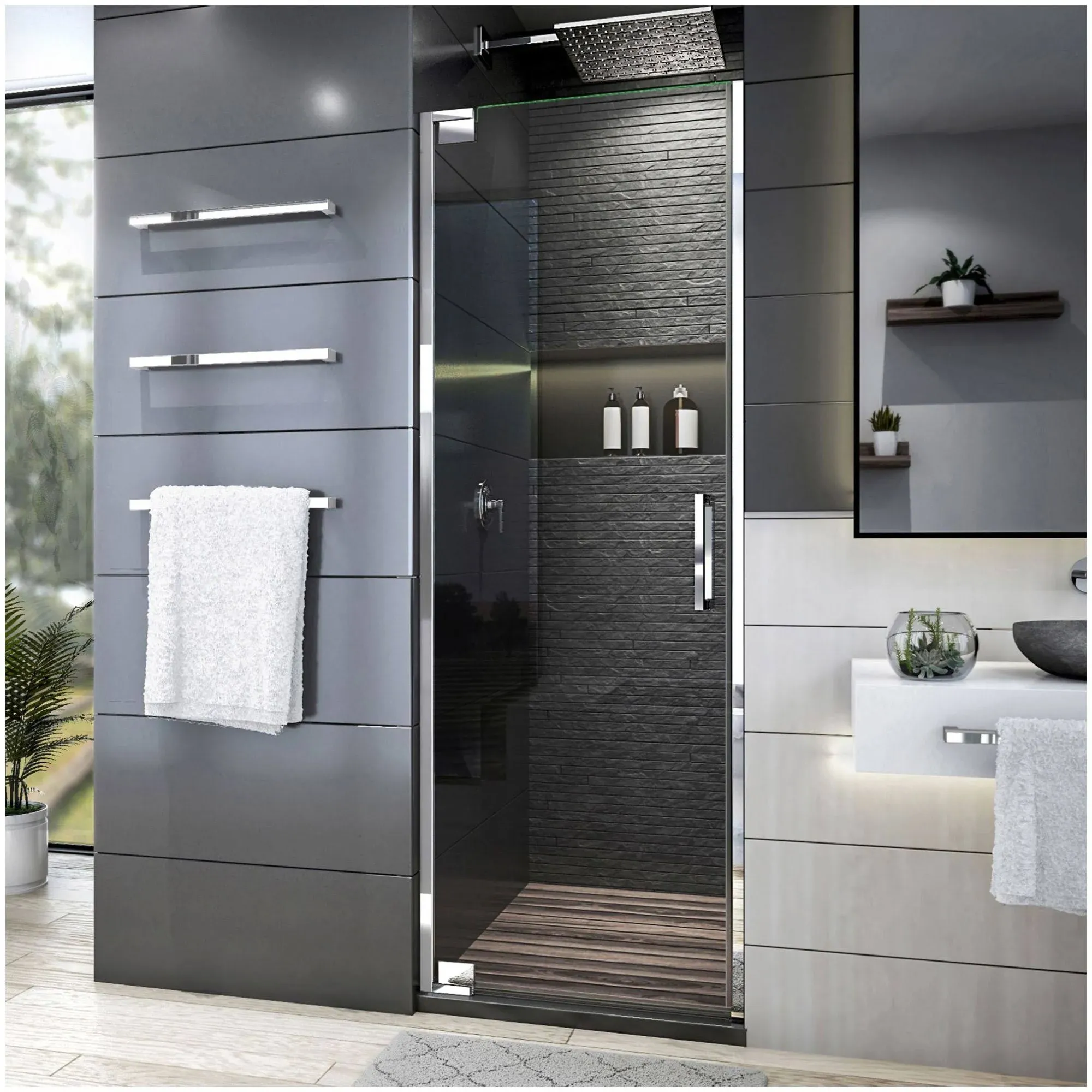 DreamLine Elegance Plus Frameless Pivot Shower Door