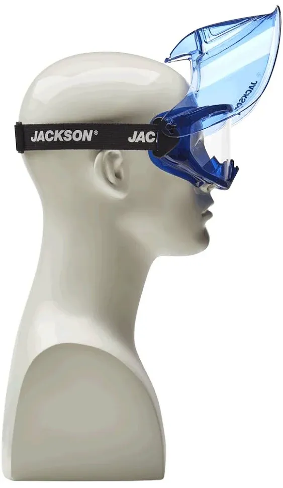 Jackson Safety 21000 GPL500 Premium Goggle with Detachable Face Shield, Blue