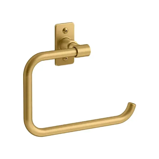 Castia by Studio McGee Towel Ring Vibrant Brushed Moderne Brass