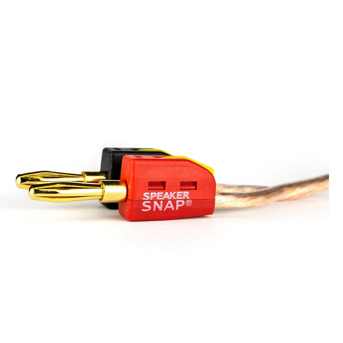 Speaker Snap 24 Count of Fast & Secure Banana Plugs, Gold Plated, 12-24 AWG, for Home Theaters, Speaker Wire, Wall Plates, and Receivers