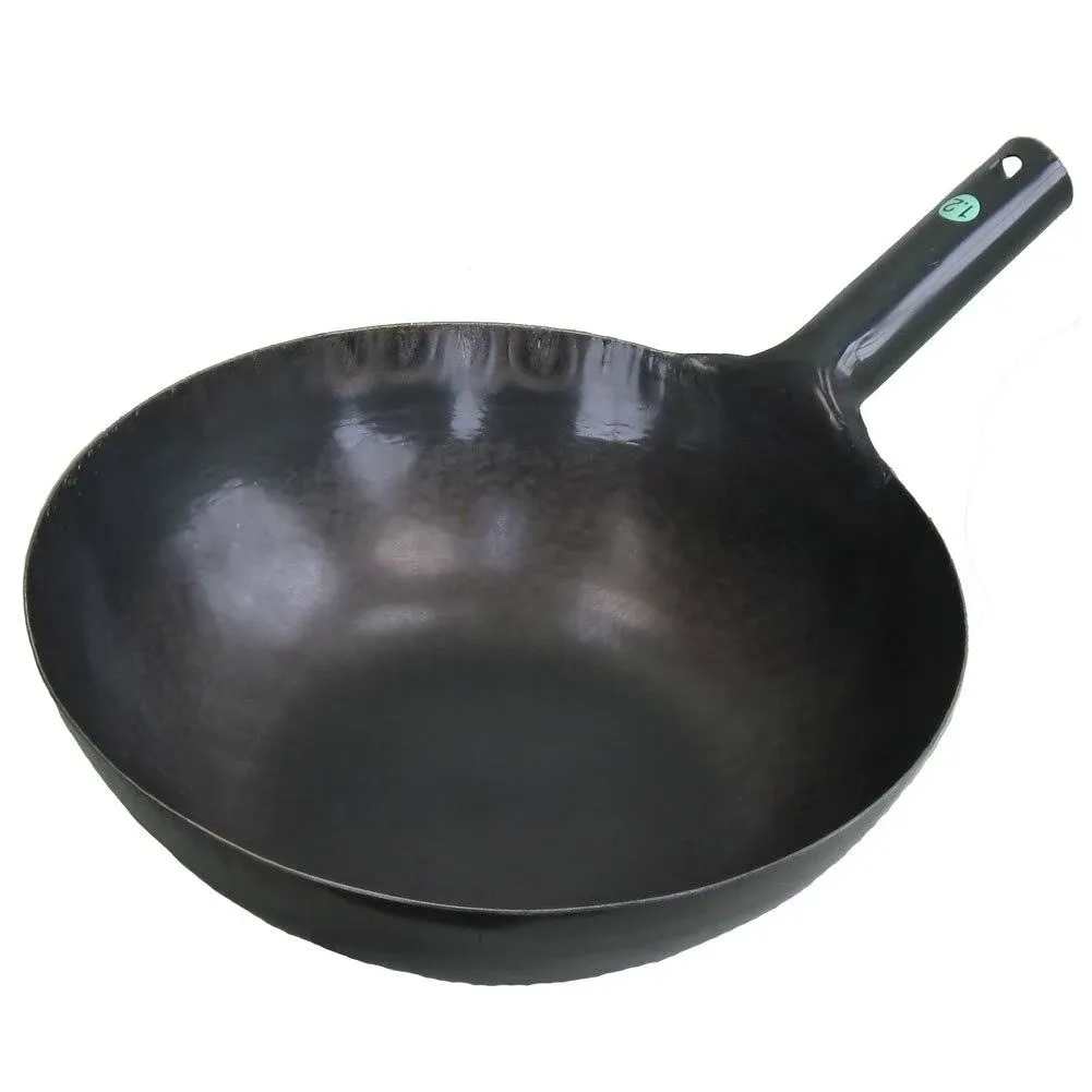 (Yamadakogyo plant iron launch one hand wok 30cm (thickness 1.2mm)