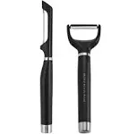 KitchenAid Gourmet 2 Piece Peeler Set - Onyx Black