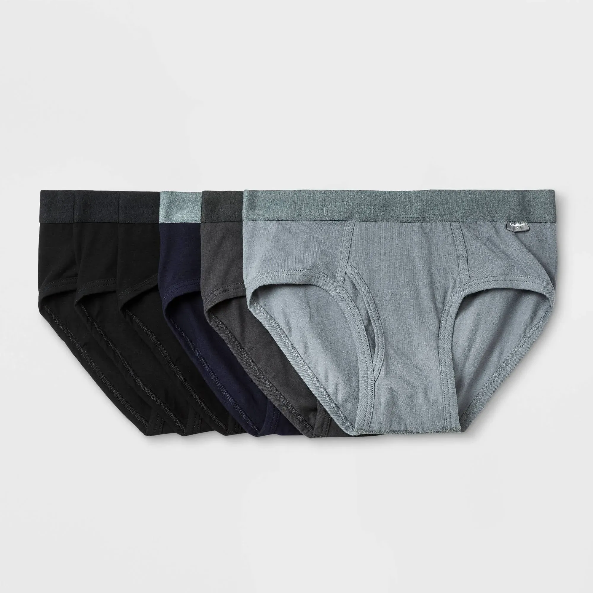 Men's Modern Briefs 6pk - Goodfellow & Co Black/Gray/Navy L