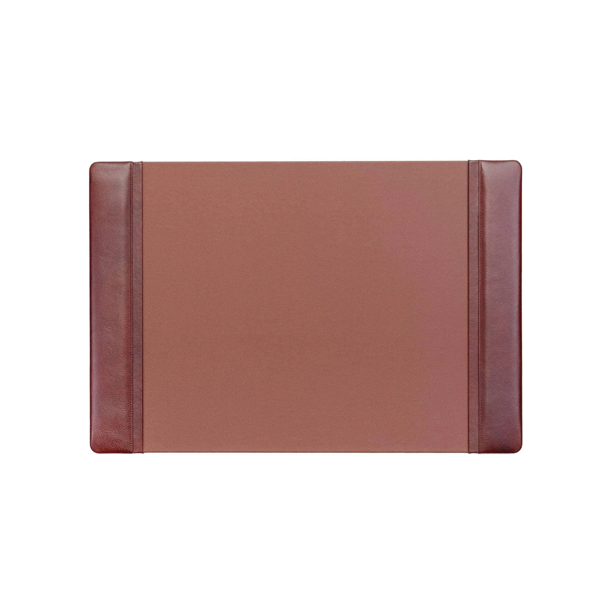 Dacasso Pad with Side Rails Luxury Leather Blotter for Writing-Executive Desk Surface Protector, 25.5" x 17.25", Mocha