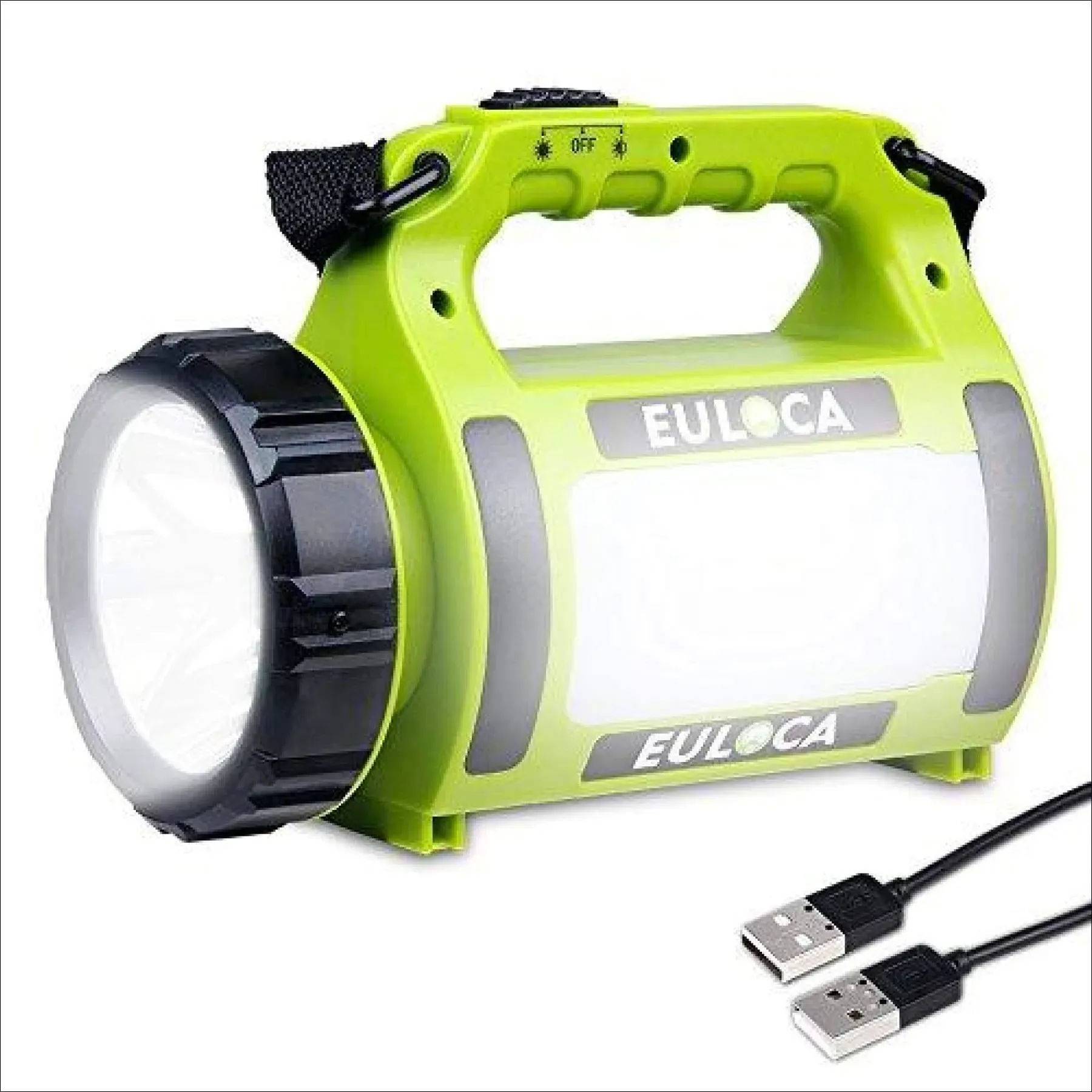 EULOCA Rechargeable Cree LED Spotlight, 2600 mAh Power Bank Multi Function ...