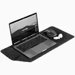 DELTAHUB - Minimalistic Felt Desk Protective Pad, Anti-Fray, Anti-Slip, Easy to Clean, Easy Glide, Long Lasting, Sleek Design, Comfortable, Resistant, Desk Mat, PC, Mac, Laptop - Small (11x25inch)