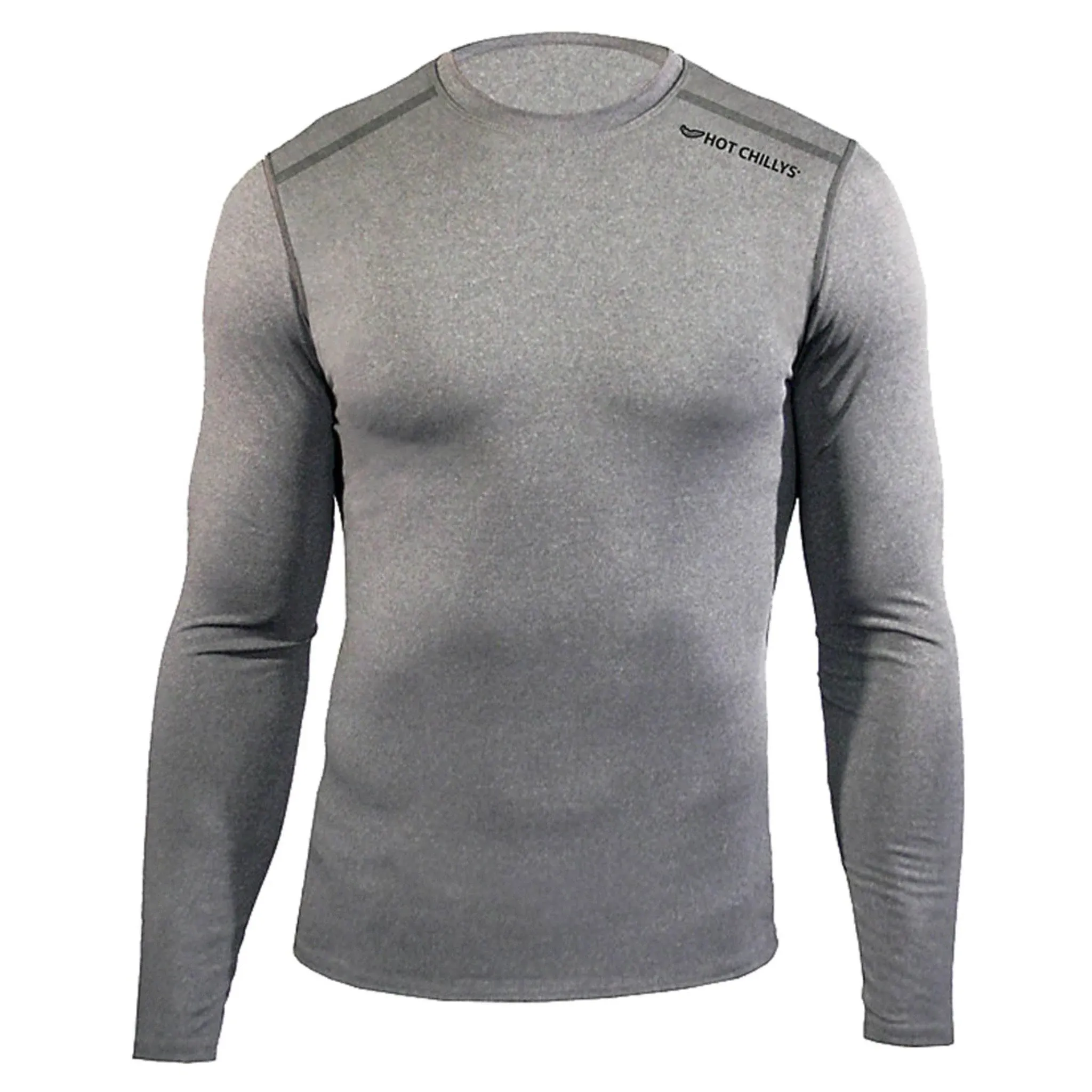 Hot Chillys Men&s Micro Elite Chamois Crewneck - XL - Granite