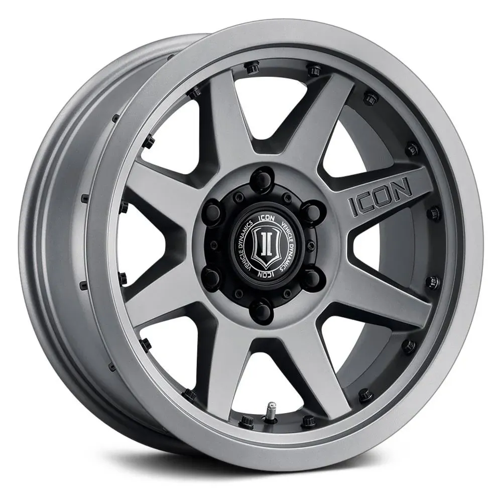 Icon Alloys Rebound PRO 17x8.5 5x127 -6et 71.5 Satin Black Wheels