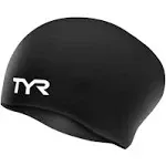 TYR Adult Long Hair Wrinkle-Free Silicone Swim Cap