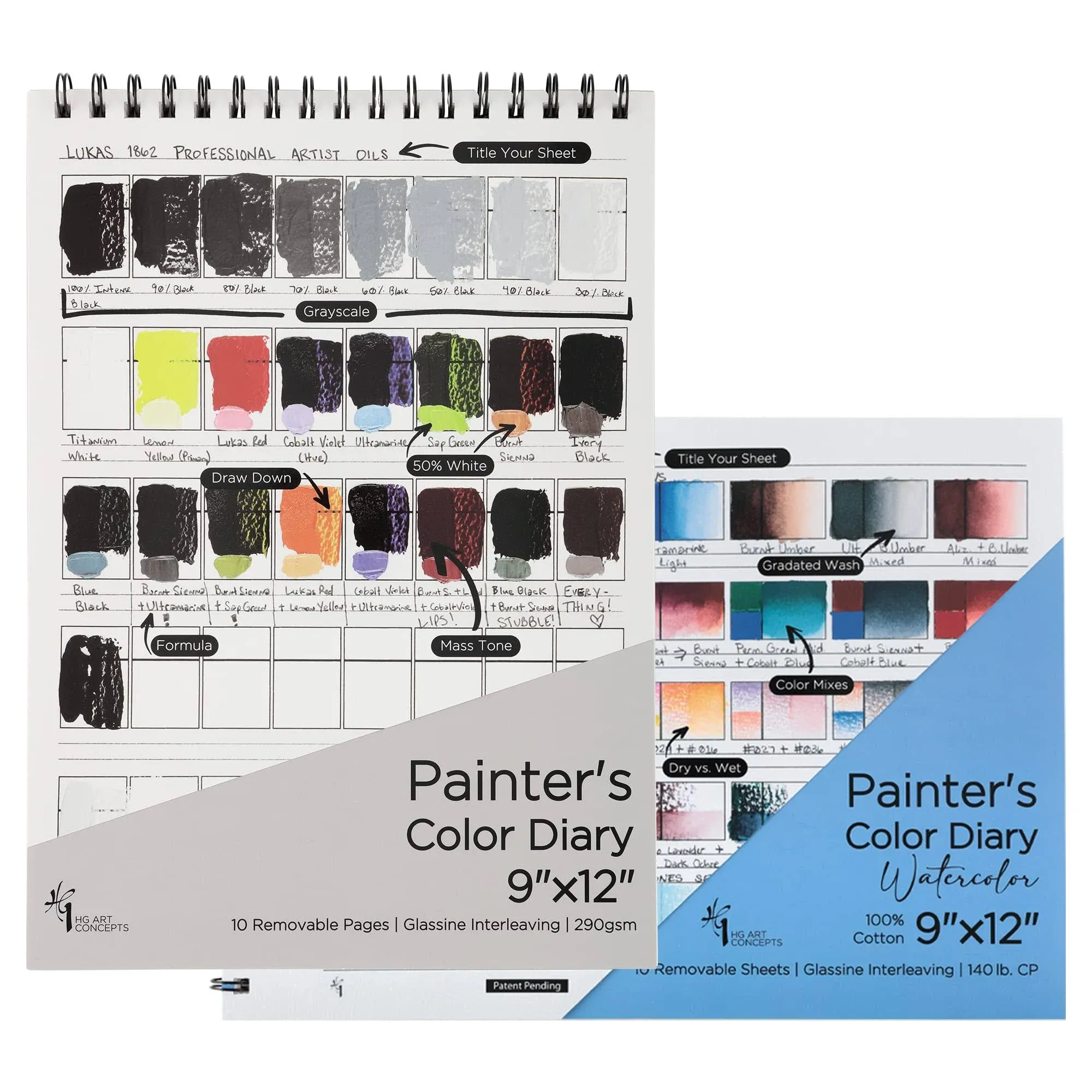 HG Art Concepts Color Diary - Oils and Acrylics &amp; WCMM