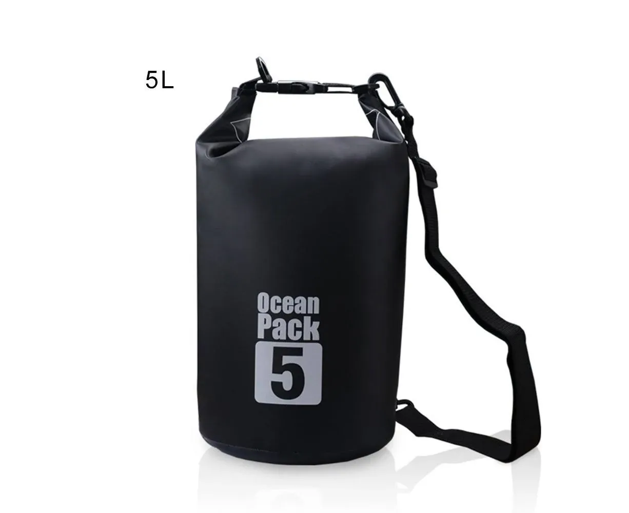 20L Floating Waterproof Bag for Boating Kayaking Hiking Fishing, Black