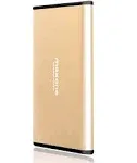 Maxone 250GB Ultra Slim Portable External Hard Drive HDD USB 3.0 for PC, Mac, Laptop, PS4, Xbox One - Gold