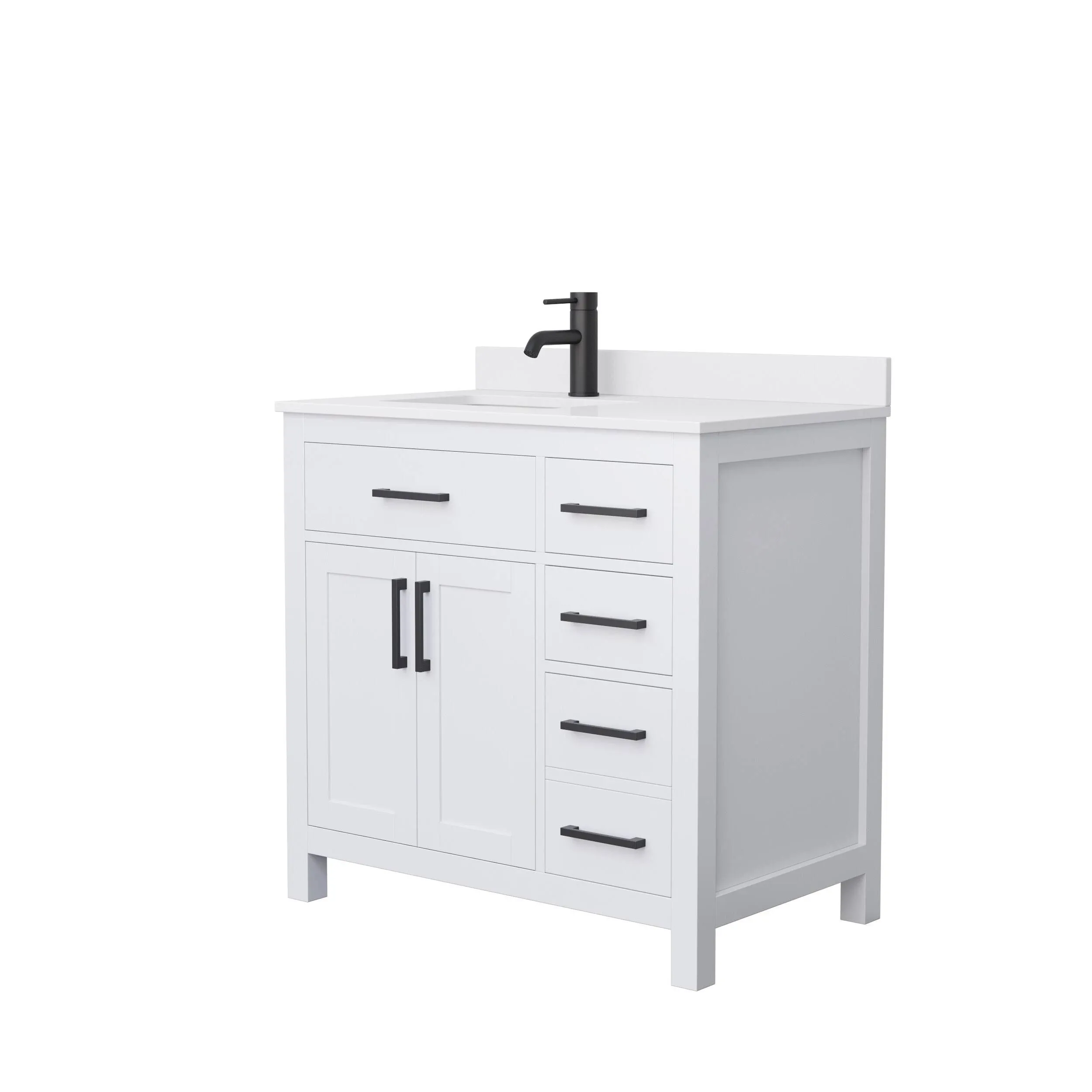 Wyndham Collection Beckett 36 Inch Single Bathroom Vanity