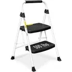 SocTone 2 Step Ladder, Folding Step Stool for Adults with Handle, Lightweight,