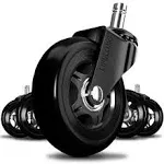 Lifelong Office Chair Wheels Replacement Rubber Chair Casters