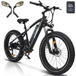 Haoqi Leopard Electric Bike for Adults, 48V 20Ah Removable Battery, 750W Brushless Motor Mountain Bike, 26" x 4.0 Fat Tire Ebike with Long Range for